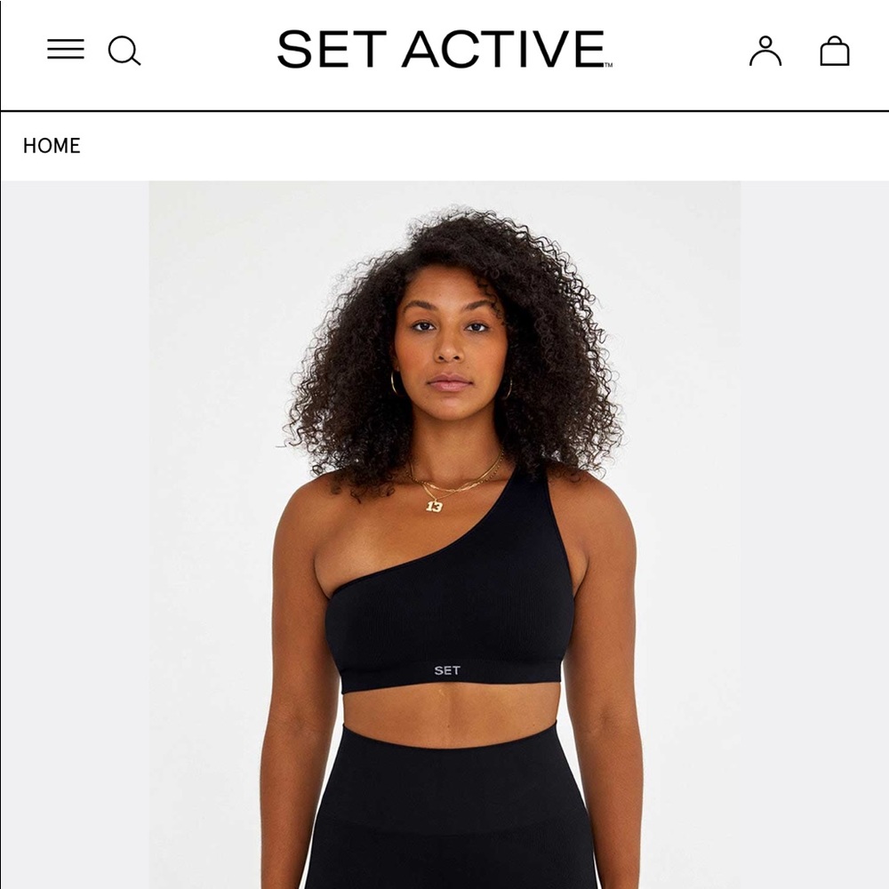 SetActive Sculptflex Ribbed One Shoulder sports bra